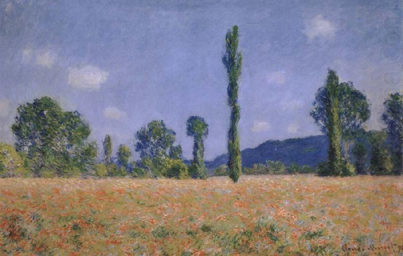 Poppy Field, Claude Monet